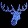 Tête de Renne avec 140 LED Bleu 68 x 36,5 x 62,5 cm Acrylique 582659582659