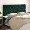 Tête de lit Vert foncé 180x7x118/128 cm Velours 582660582660