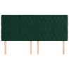 Tête de lit Vert foncé 180x7x118/128 cm Velours 582660582660