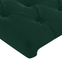 Tête de lit Vert foncé 180x7x118/128 cm Velours 582660582660