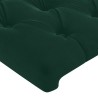 Tête de lit Vert foncé 180x7x118/128 cm Velours 582660582660
