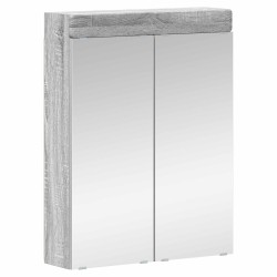 Amoire de salle de bain avec miroir TULUM Gris Sonoma 582661582661