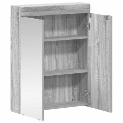 Amoire de salle de bain avec miroir TULUM Gris Sonoma 582661582661