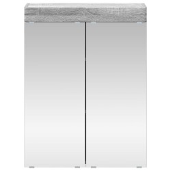 Amoire de salle de bain avec miroir TULUM Gris Sonoma 582661582661