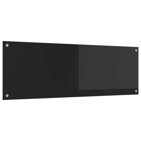 Crédence de cuisine Noir 120 x 40 cm verre trempé 582663582663