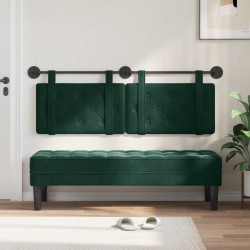 Tête de lit suspendue Vert foncé Velours 582668582668
