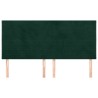 Tête de lit Vert foncé 180x5x118/128 cm Velours 582669582669