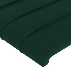 Tête de lit Vert foncé 180x5x118/128 cm Velours 582669582669