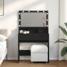 Coiffeuse avec LED noir 80x41x134,5 cm 582677582677