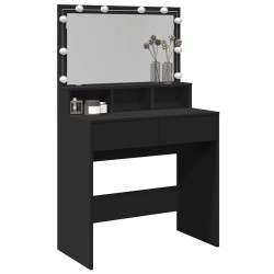 Coiffeuse avec LED noir 80x41x134,5 cm 582677582677