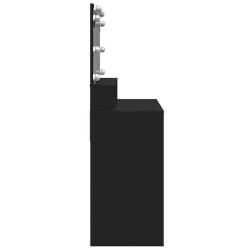 Coiffeuse avec LED noir 80x41x134,5 cm 582677582677