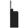 Coiffeuse avec LED noir 80x41x134,5 cm 582677582677