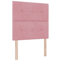 Tête de lit LED avec bandes LED Rose 90 cm Velours 582678582678