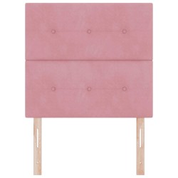 Tête de lit LED avec bandes LED Rose 90 cm Velours 582678582678