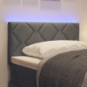 Tête de lit LED Gris 80 cm tissu 582680582680