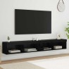 Ensemble meuble TV avec LED 2 pcs Chêne noir 100 x 30 x 30 cm 582681582681