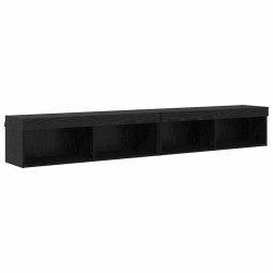 Ensemble meuble TV avec LED 2 pcs Chêne noir 100 x 30 x 30 cm 582681582681