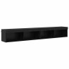 Ensemble meuble TV avec LED 2 pcs Chêne noir 100 x 30 x 30 cm 582681582681