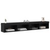 Ensemble meuble TV avec LED 2 pcs Chêne noir 100 x 30 x 30 cm 582681582681