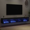 Ensemble meuble TV avec LED 2 pcs Chêne noir 100 x 30 x 30 cm 582681582681