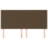 Tête de lit marron foncé 180 x 5 x 118/128 cm Tissu 582683582683