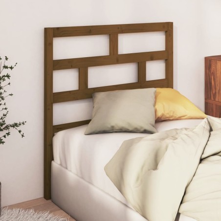 Tête de lit Marron miel 106x4x100 cm Bois massif de pin 582684582684
