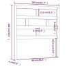Tête de lit Marron miel 106x4x100 cm Bois massif de pin 582684582684