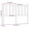 Tête de lit Marron miel 156x4x100 cm Bois massif de pin 582685582685