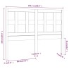 Tête de lit Marron miel 205,5x4x100 cm Bois massif de pin 582686582686