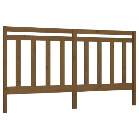 Tête de lit Marron miel 206x4x100 cm Bois massif de pin 582687582687
