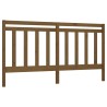 Tête de lit Marron miel 206x4x100 cm Bois massif de pin 582687582687