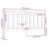Tête de lit Marron miel 206x4x100 cm Bois massif de pin 582687582687