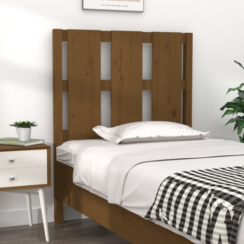 Tête de lit Marron miel 80,5x4x100 cm Bois massif de pin 582688582688