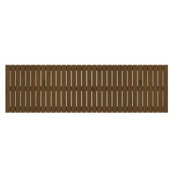 Tête de lit murale Marron miel 204x3x60 cm Bois massif de pin 582691582691