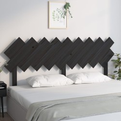 Tête de lit Noir 178x3x80,5 cm Bois massif de pin 582692582692