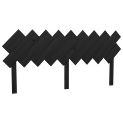 Tête de lit Noir 178x3x80,5 cm Bois massif de pin 582692582692