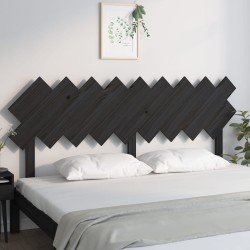 Tête de lit Noir 178x3x80,5 cm Bois massif de pin 582692582692