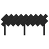 Tête de lit Noir 178x3x80,5 cm Bois massif de pin 582692582692