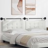 Tête de lit suspendue Avec lumière LED Blanc Simili cuir 582693582693