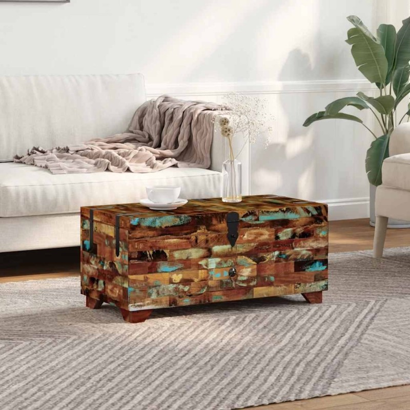 Coffre table basse Bois de récupération massif 80x40x35 cm 582694582694