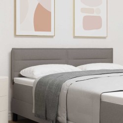 Tête de lit LED avec bandes LED Taupe 144 cm tissu 582696582696