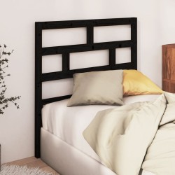 Tête de lit Noir 81x4x100 cm Bois massif de pin 582699582699