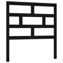 Tête de lit Noir 81x4x100 cm Bois massif de pin 582699582699