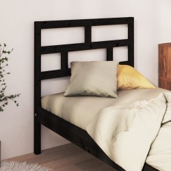 Tête de lit Noir 81x4x100 cm Bois massif de pin 582699582699