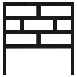 Tête de lit Noir 81x4x100 cm Bois massif de pin 582699582699
