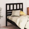 Tête de lit Noir 81x4x100 cm Bois massif de pin 582700582700