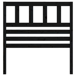Tête de lit Noir 81x4x100 cm Bois massif de pin 582700582700