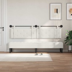 Tête de lit suspendue Avec lumière LED Blanc Simili cuir 582702582702