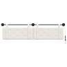 Tête de lit suspendue Avec lumière LED Blanc Simili cuir 582702582702