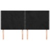 Tête de lit Noir 200x5x118/128 cm Velours 582704582704